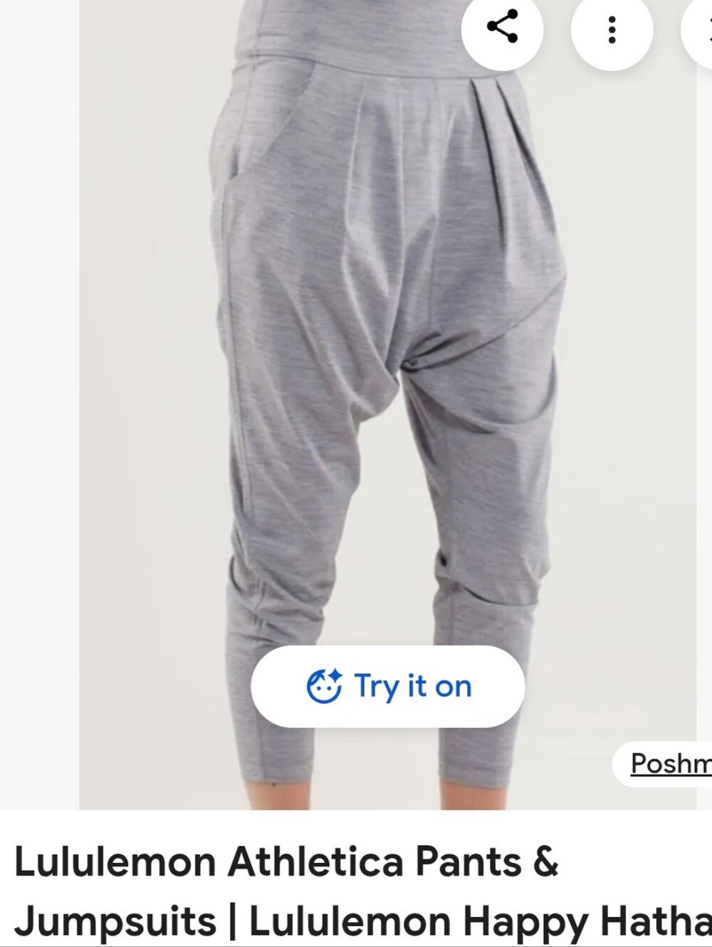 🍋 Lululemon Happy Hatha Harem Crop Pants